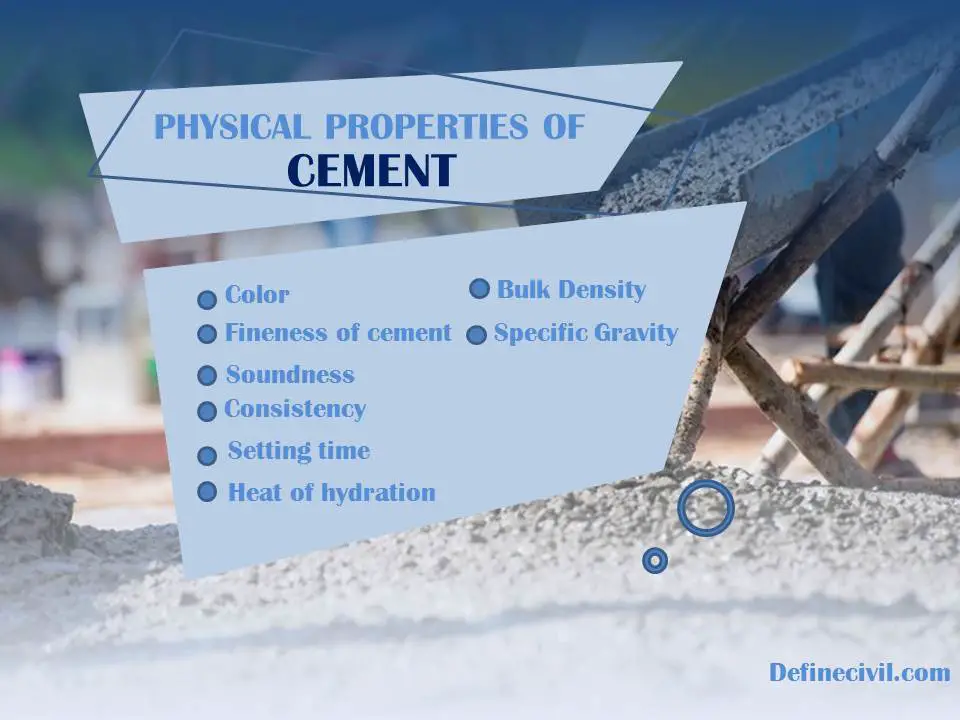 Physical Properties of cement