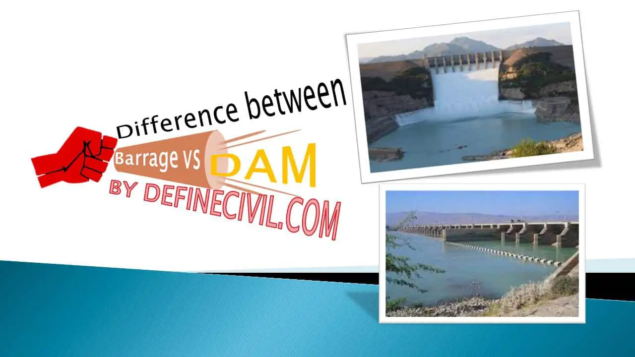 Difference between Dam and Barrage