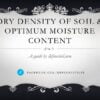 Maximum Dry Density of Soil