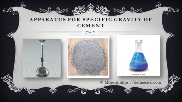 specific gravity of cement experiment