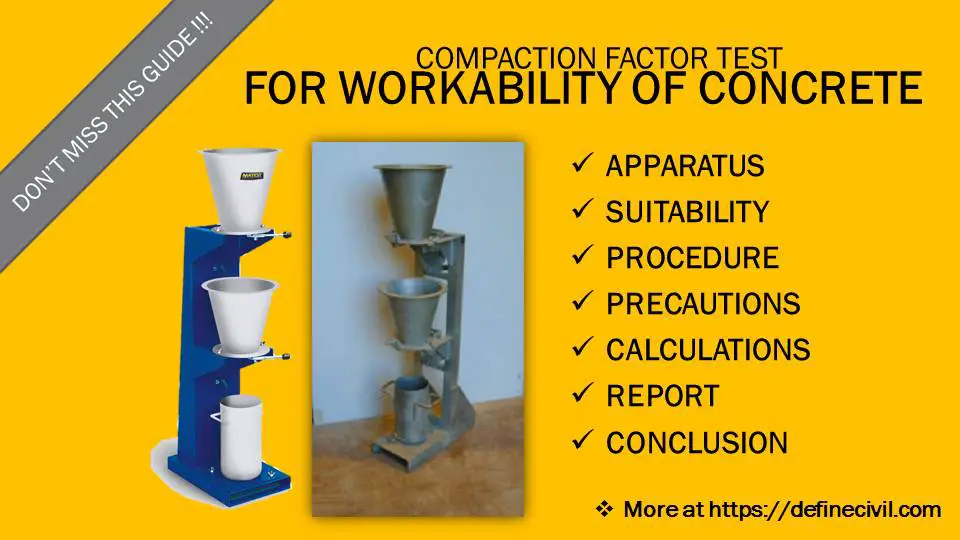 Compaction Factor Test for Workability of Concrete