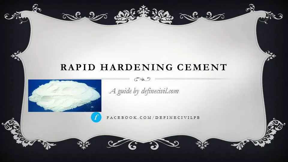 Rapid Hardening Cement