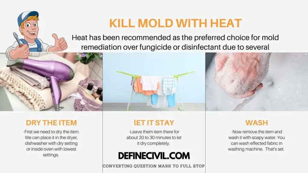 how heat kill mold?