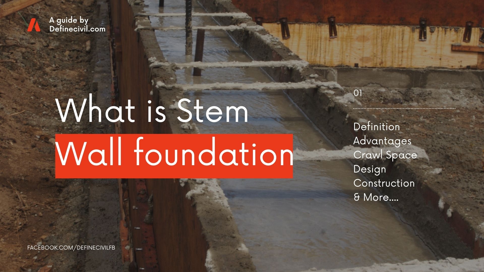 What is stem wall foundation