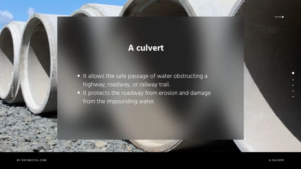 Purpose of Culvert