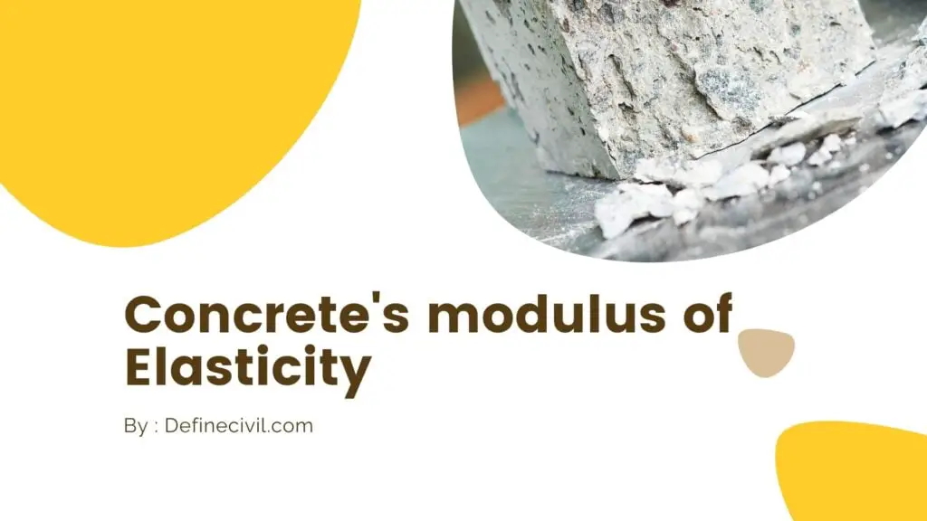 Concrete's Modulus of Elasticity