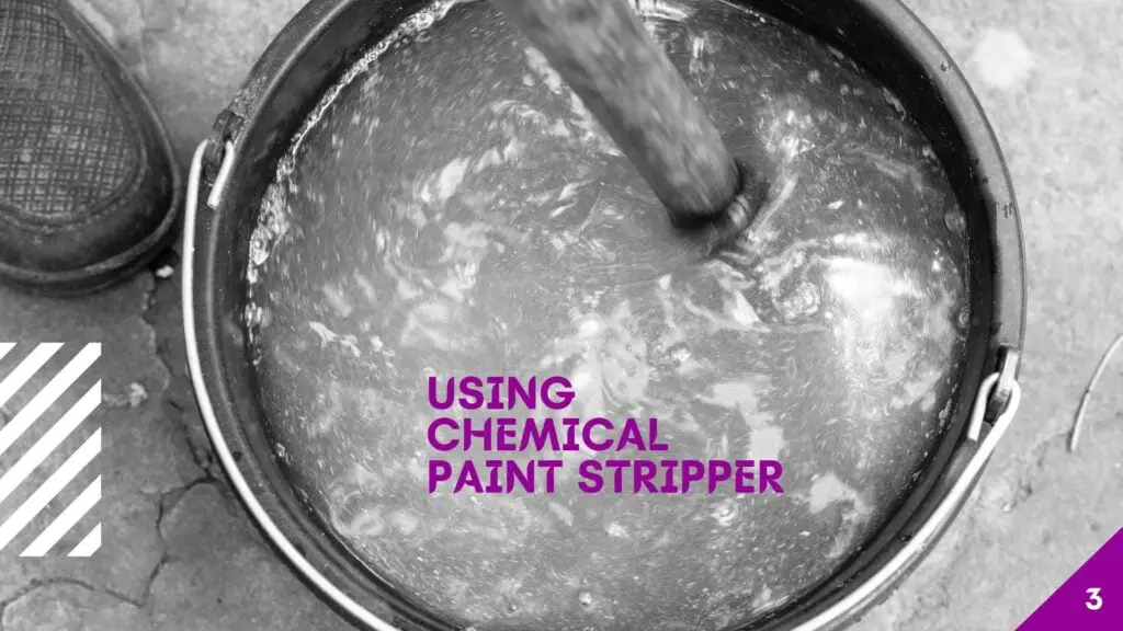 Removing paint using paint stripper