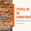Types of walls in construction building
