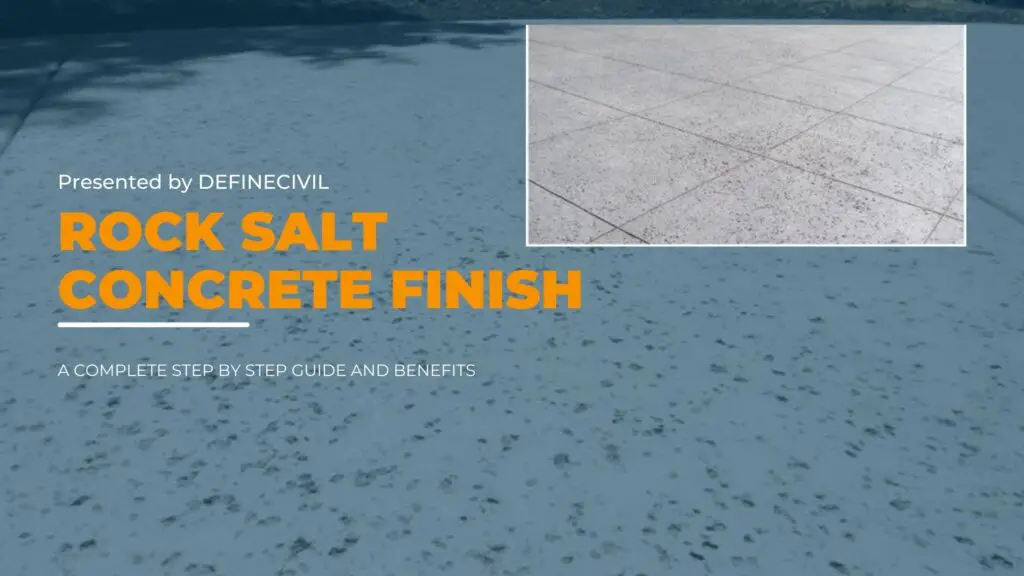 Rock Salt Concrete Finish