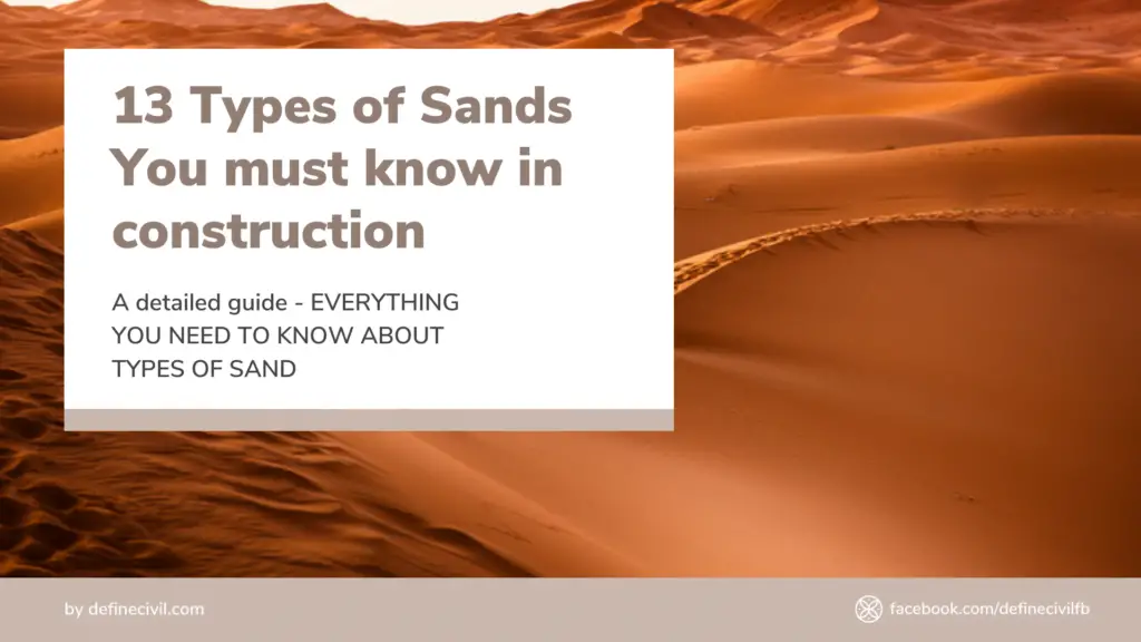 Types of Sand in Construction