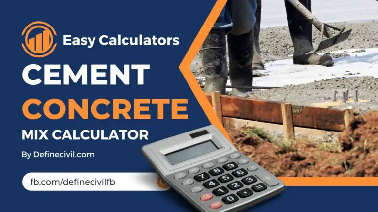 Cement Concrete Calculator - Online Calculate Quantities On The Go!