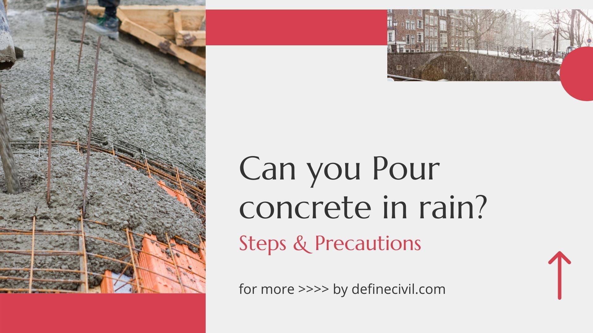 Can You Pour Concrete in rain? Steps and precautions