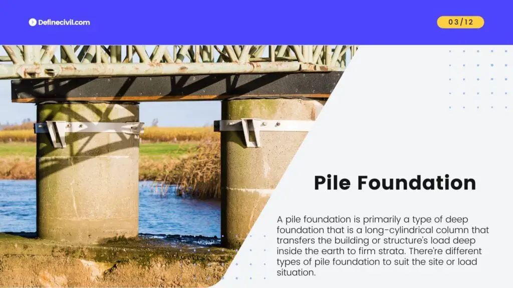 What is pile foundation