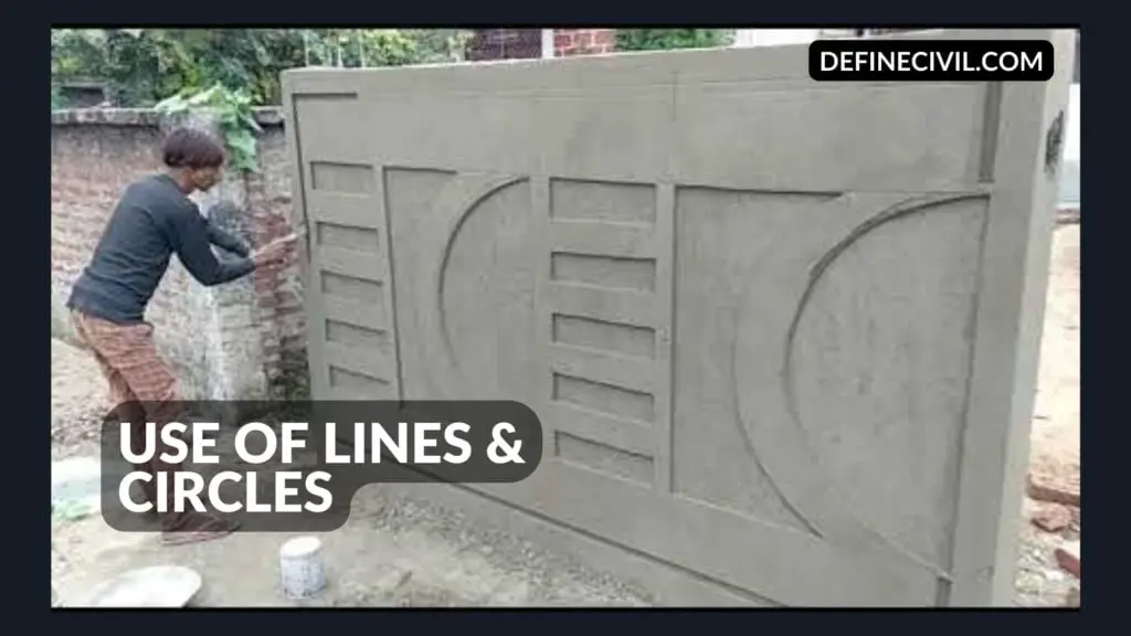 Boundary wall plaster design