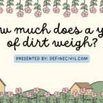 How much does a yard of dirt weigh