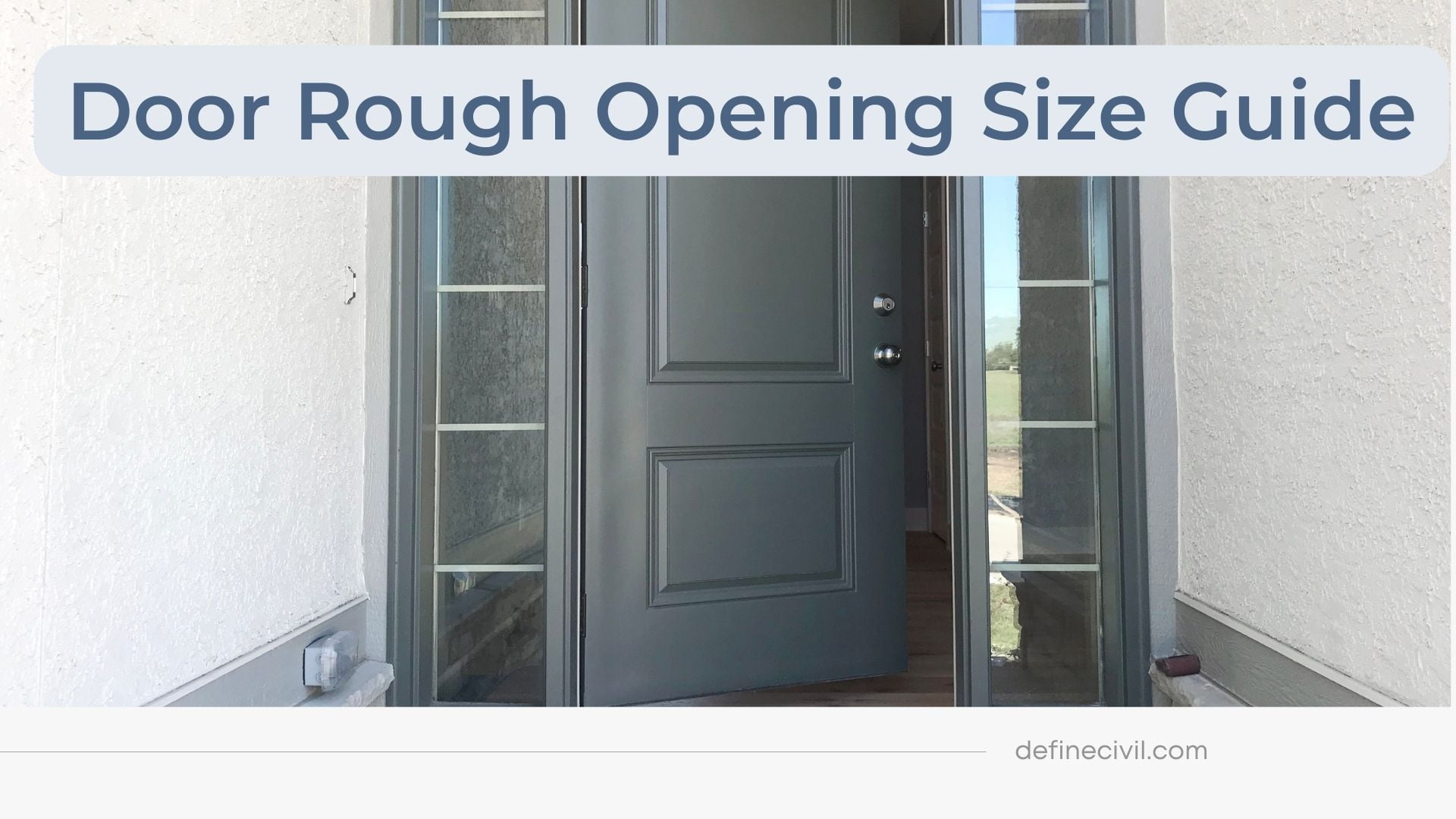 door rough opening