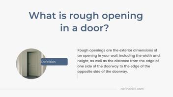 Rough Opening For Doors – 24”, 28”, 30”, 32”& 36” – Opening Sizes & Charts  - Definecivil