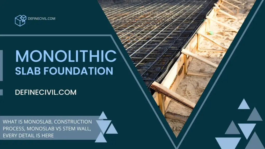 Monolithic slab foundation