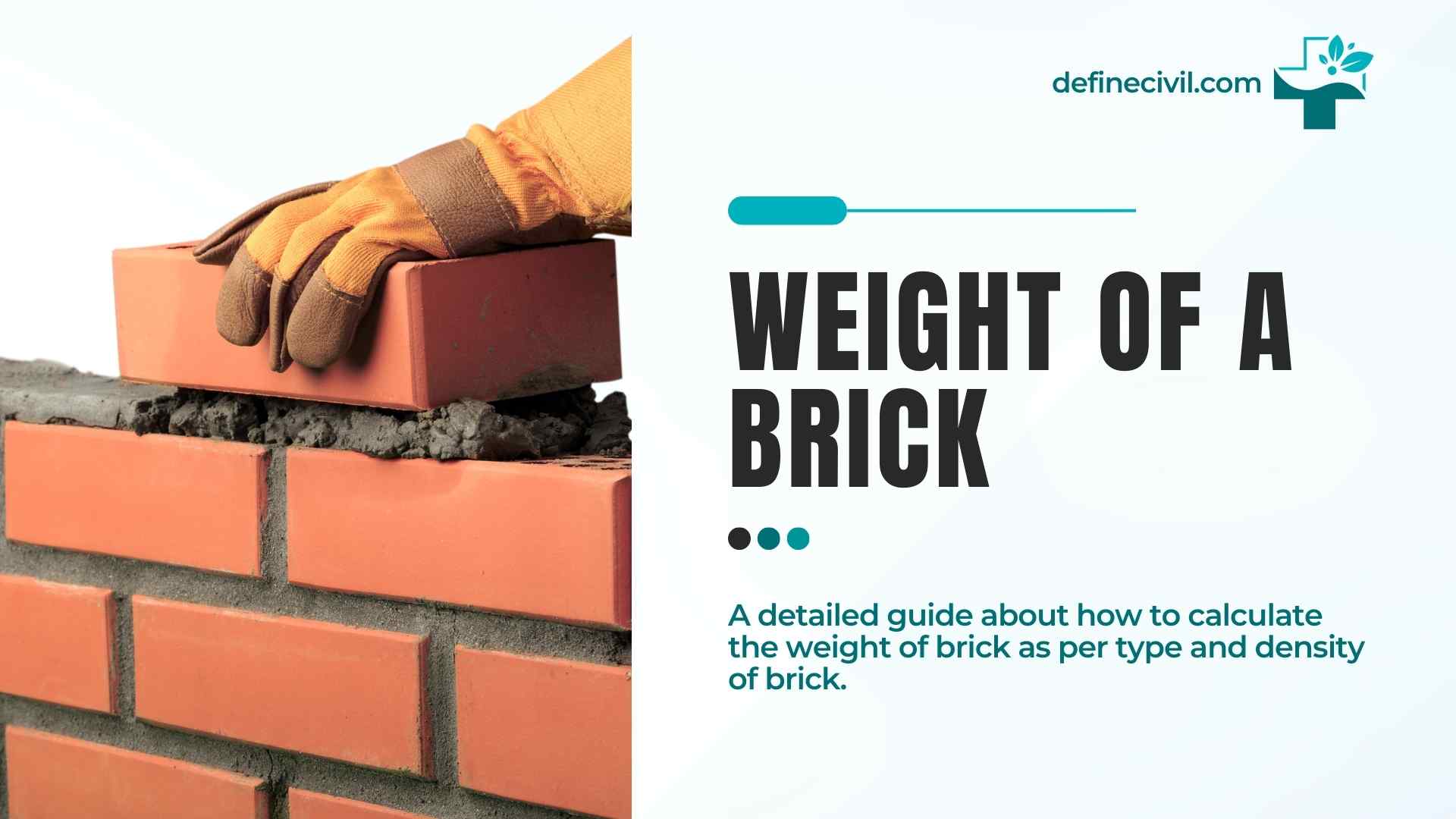 How much does brick weigh? Average brick weight Definecivil