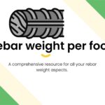 Rebar weight per foot
