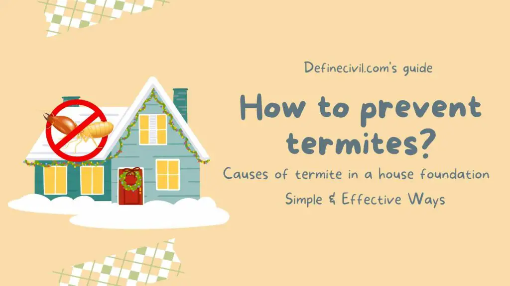 How to prevent termites?  - Causes of termite in a house foundation