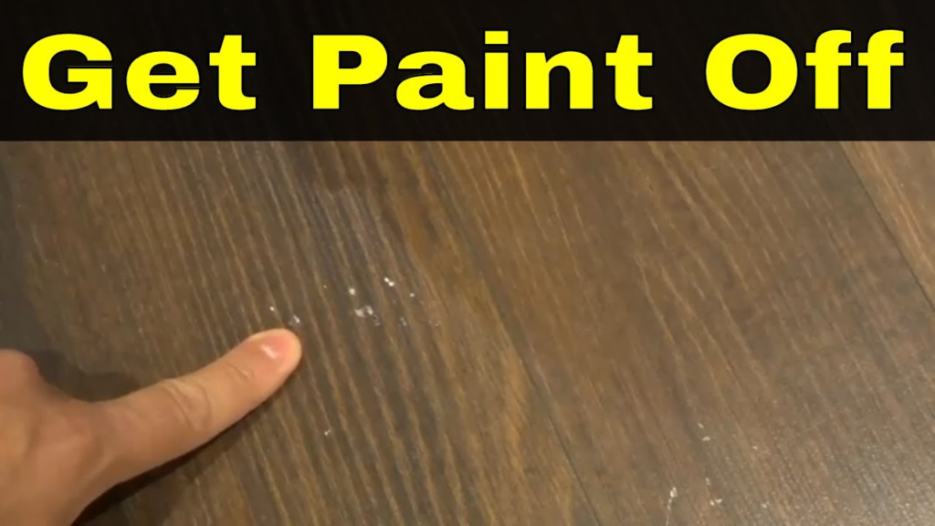 How to remove paint from hardwood floors? 