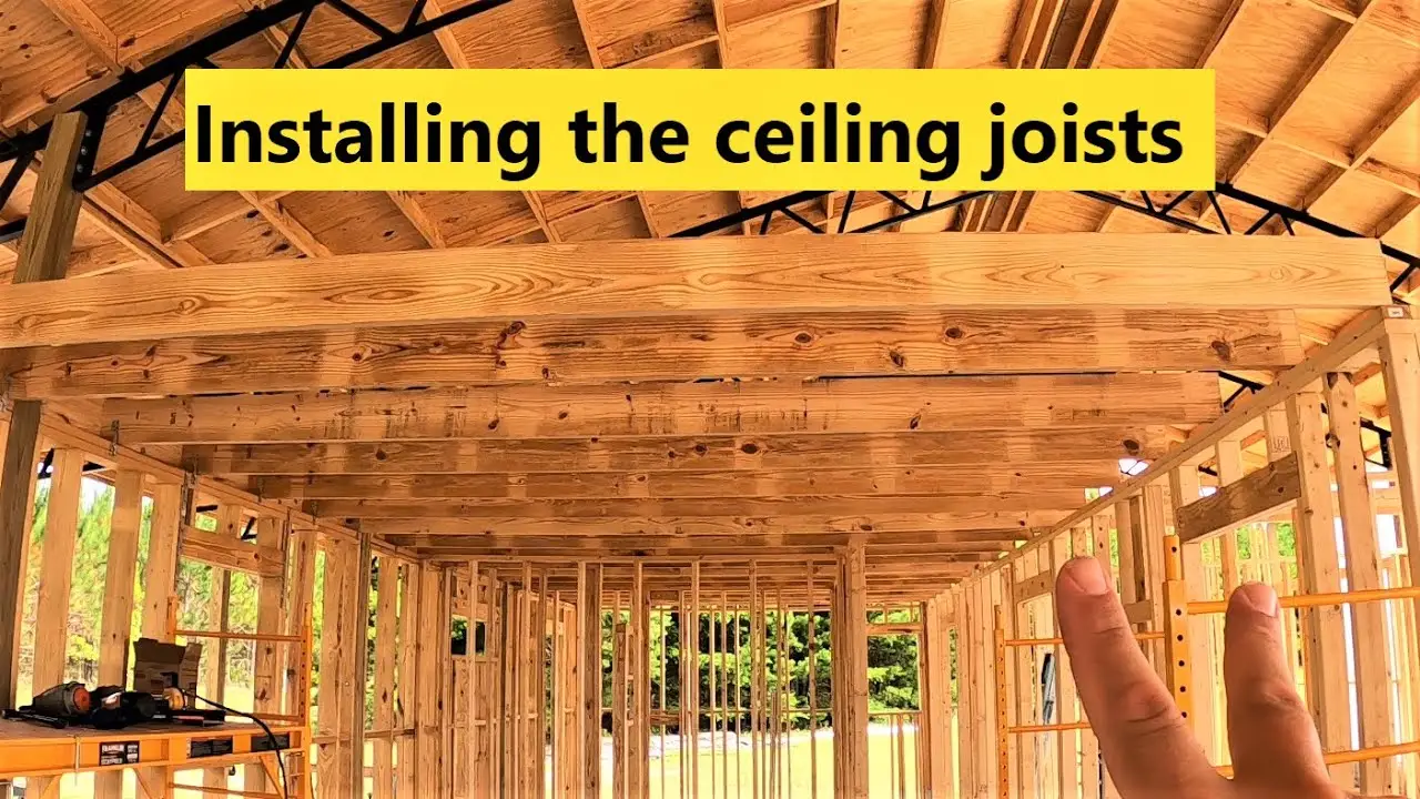 How far apart can you span a ceiling joist? (2x4, 2x6, 2x8) - Definecivil