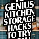 Kitchen storage ideas - genius ways to store groceries and kitchen utensils