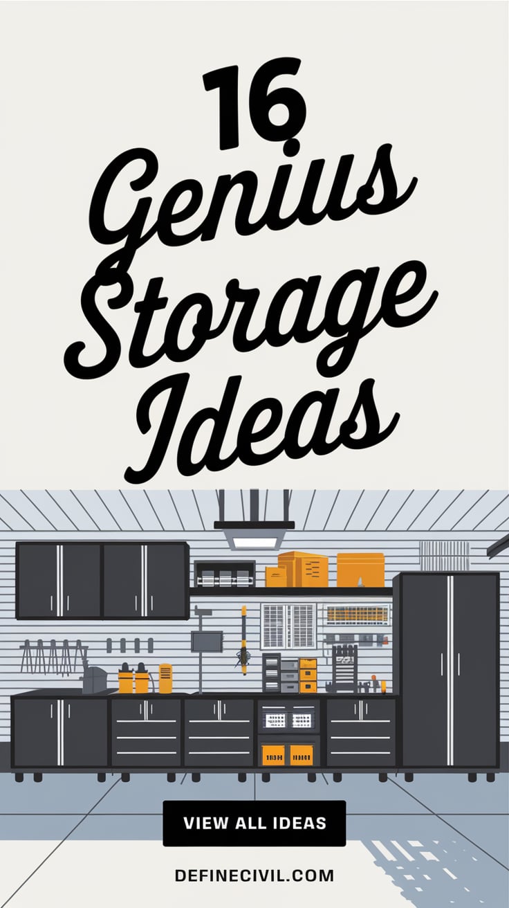 16 Genius Garage Storage Ideas (Maximize Your Space Efficiency ...