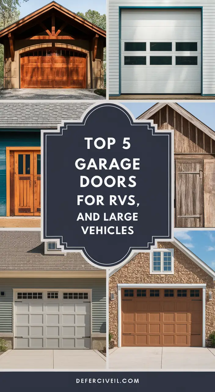 Best Garage Doors for Large Vehicles and RVs
