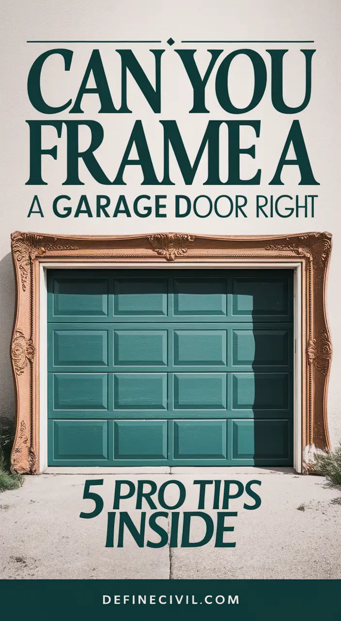 How to Frame a Garage Door for a Professional Look