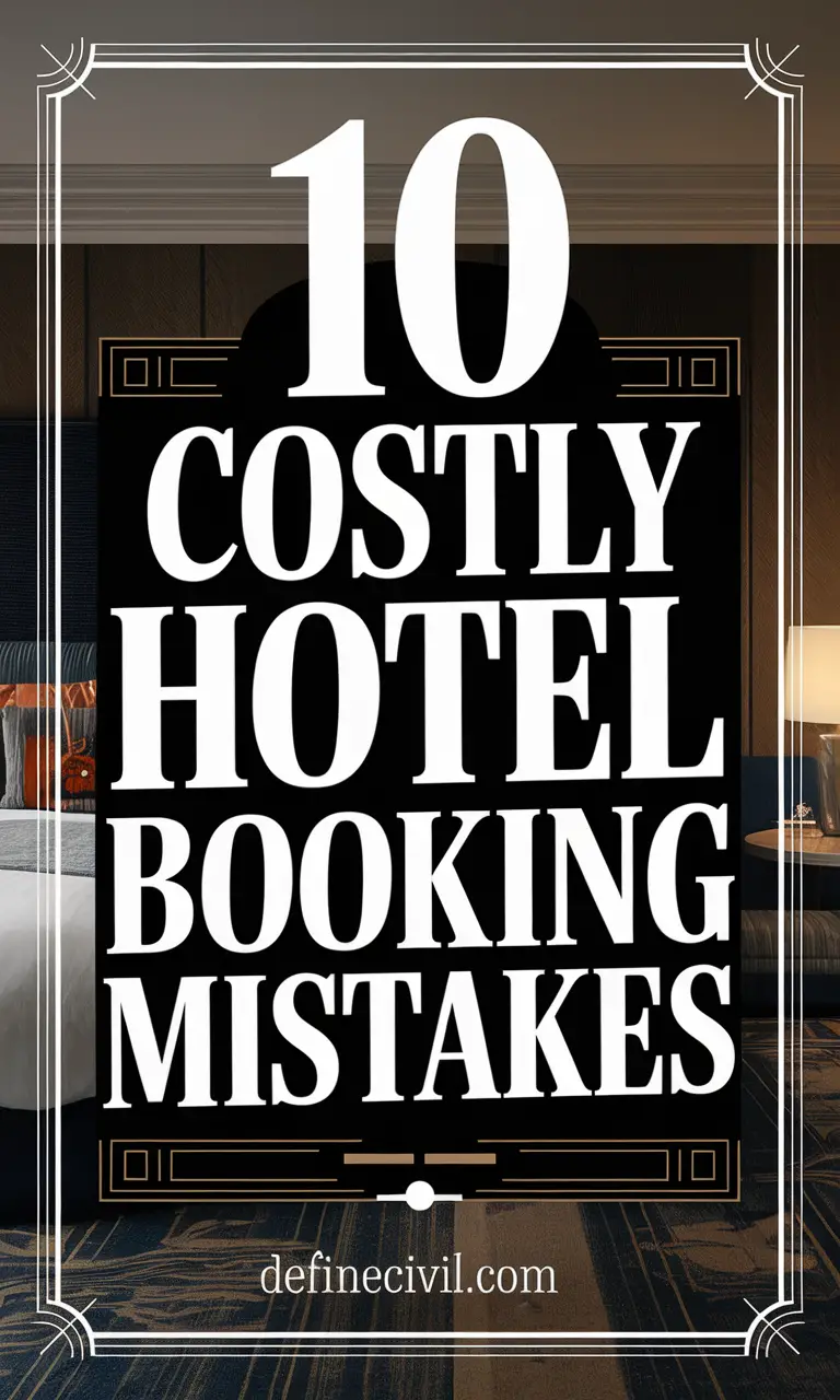 10 Mistakes to Avoid When Booking Hotels