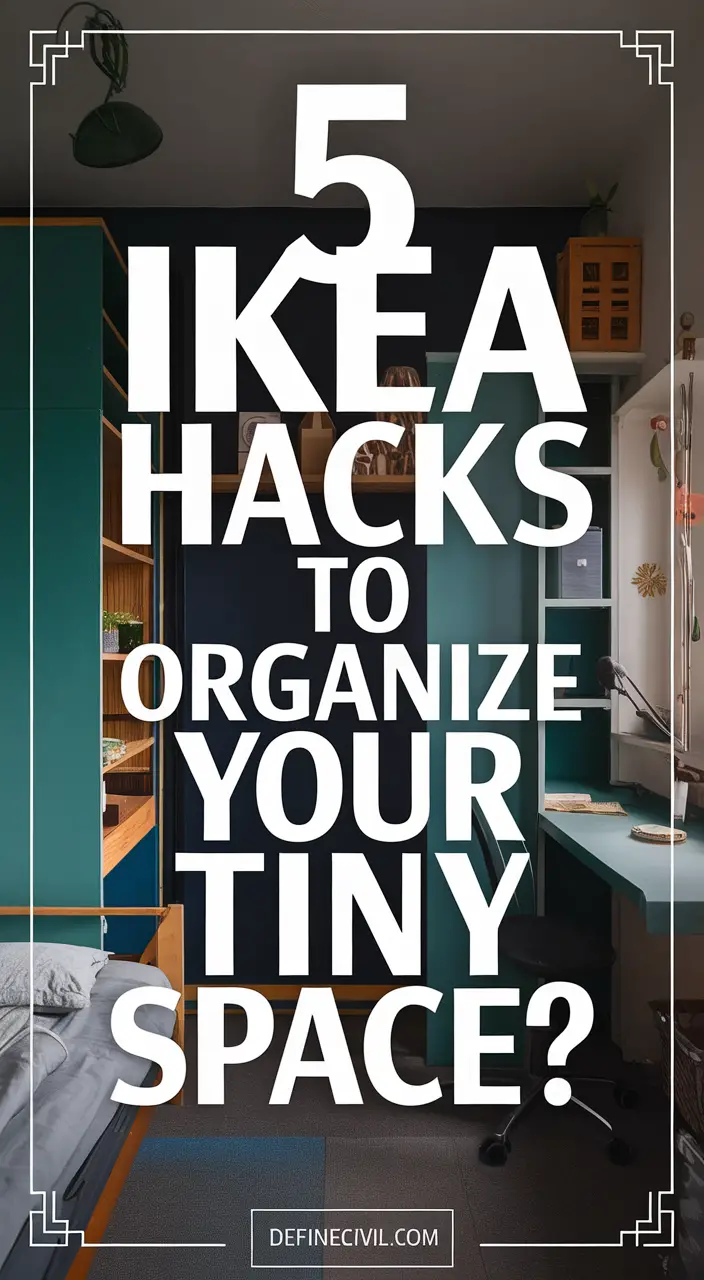 5 IKEA Hacks for Organizing Small Spaces