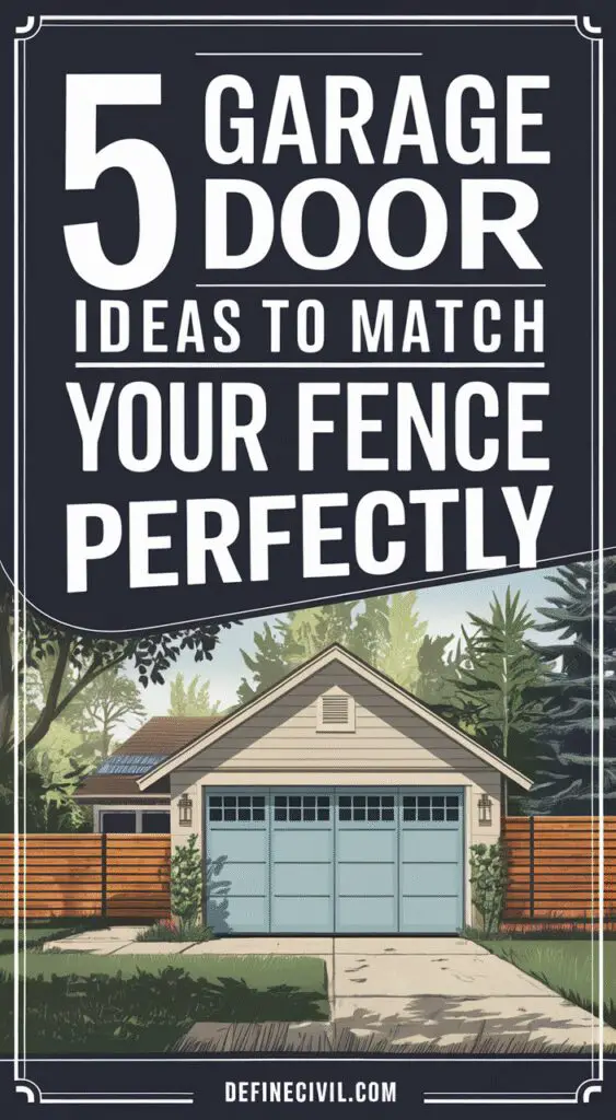 Garage Doors That Blend with Your Fence