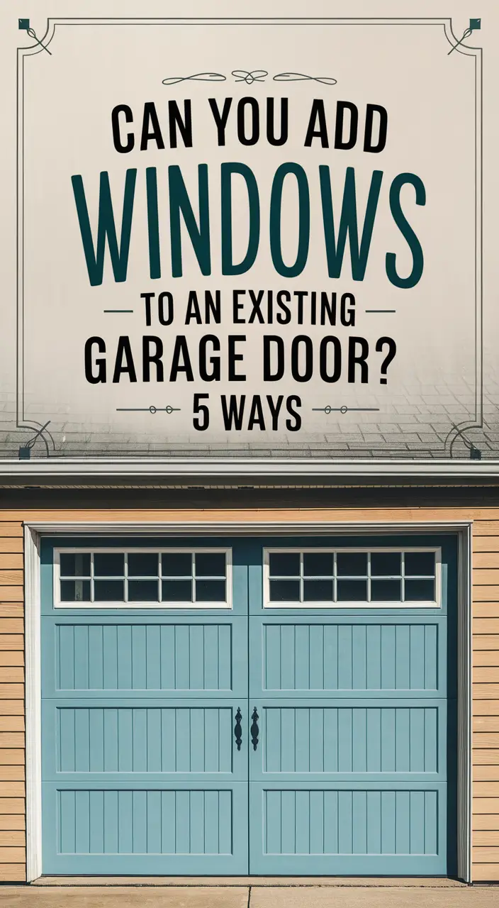 How to Add Windows to a Solid Garage Door