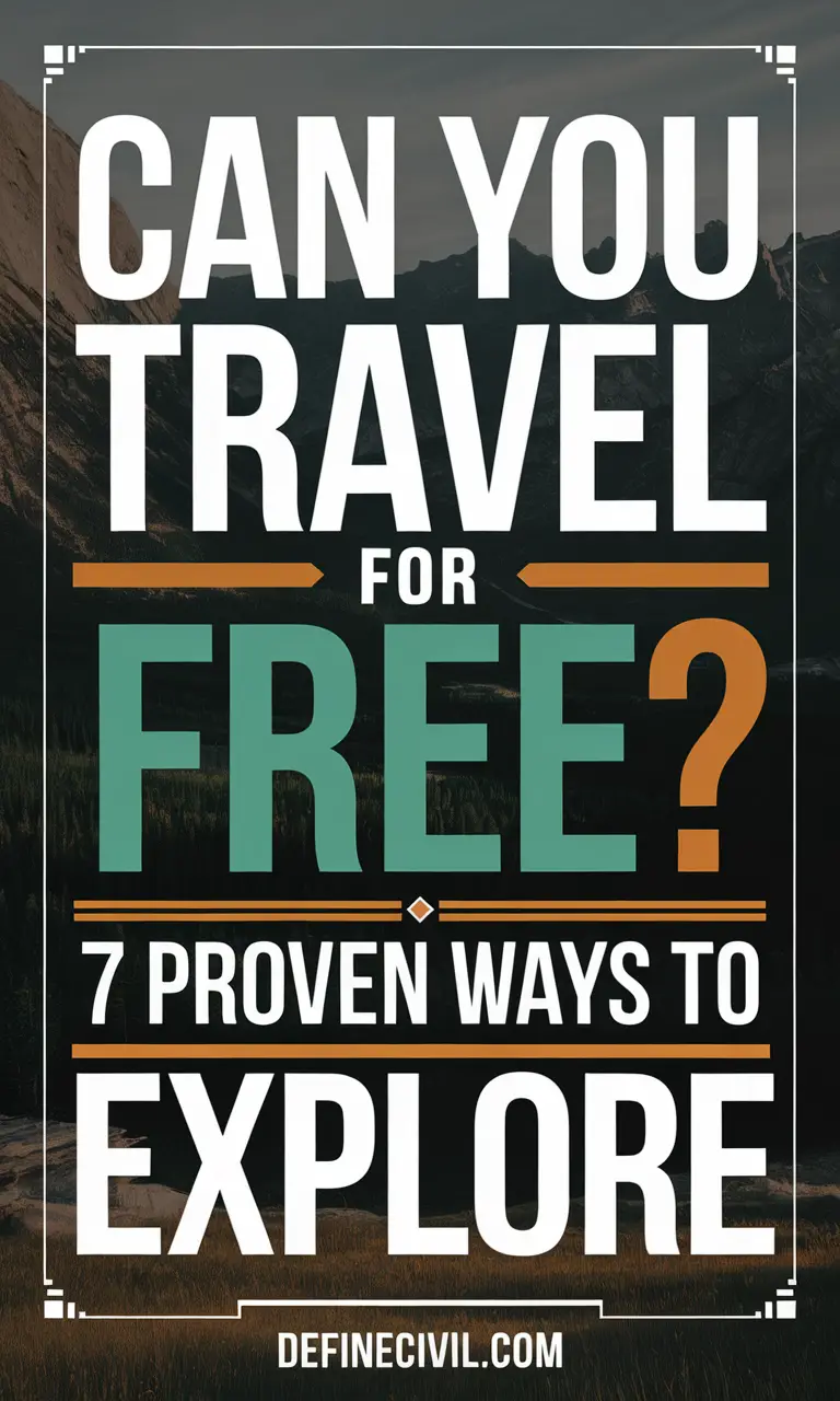 How to Travel for Free (Legit Ways)