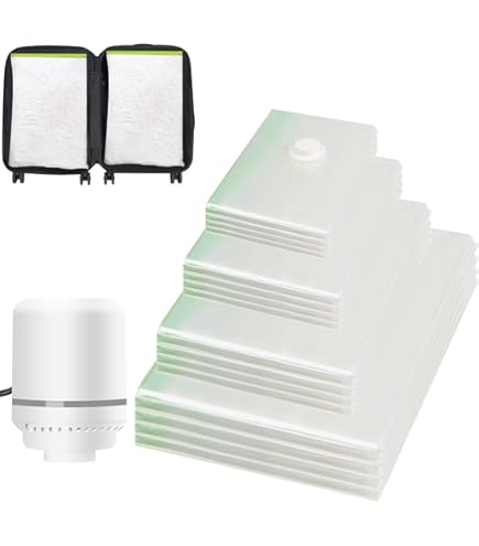 Vacuum Bags With Electric Pump YSSOA 25-Pack Vacuum Storage Bags ...