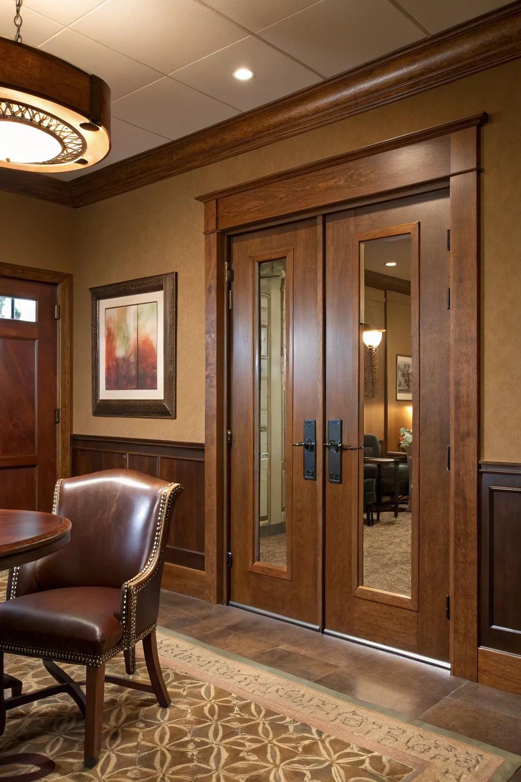 Center swing doors add a unique twist to any entrance, blending style with innovation.