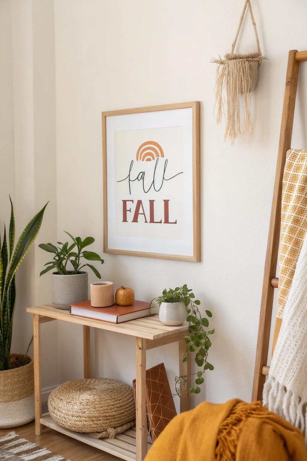 Let inspirational fall quotes set a positive tone in your space.