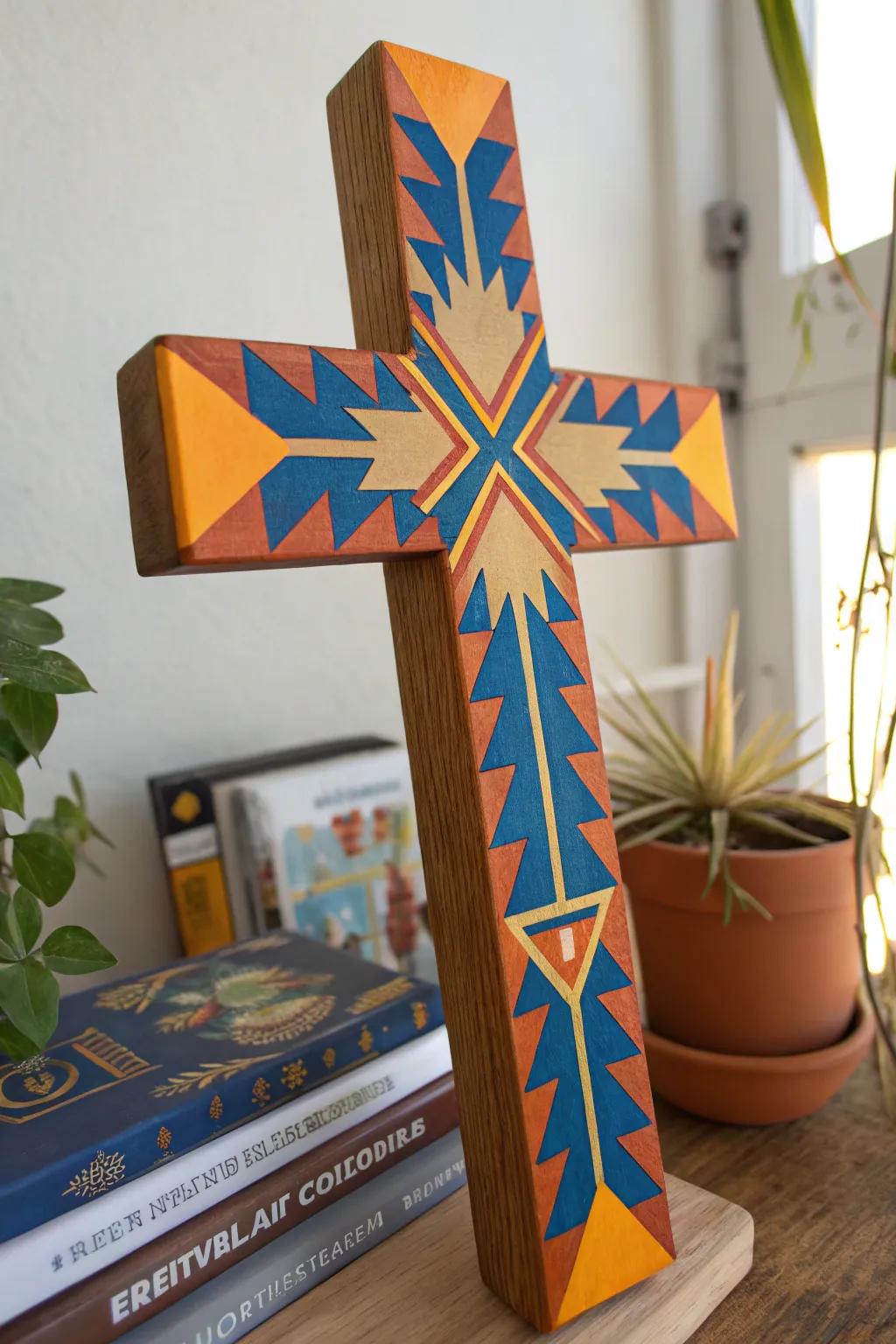 Make a statement with geometric patterns that bring a modern flair. #GeometricDesign #ContemporaryArt