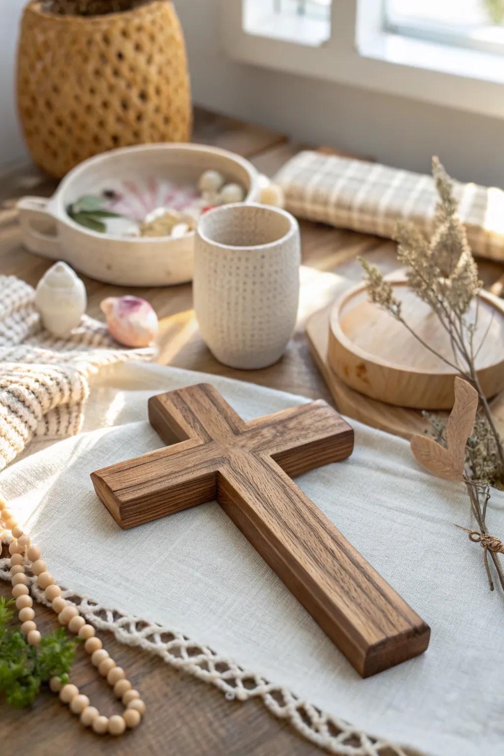 Unleash your creativity with a DIY wooden cross that reflects your personal style. #DIYDecor #CreativeHome