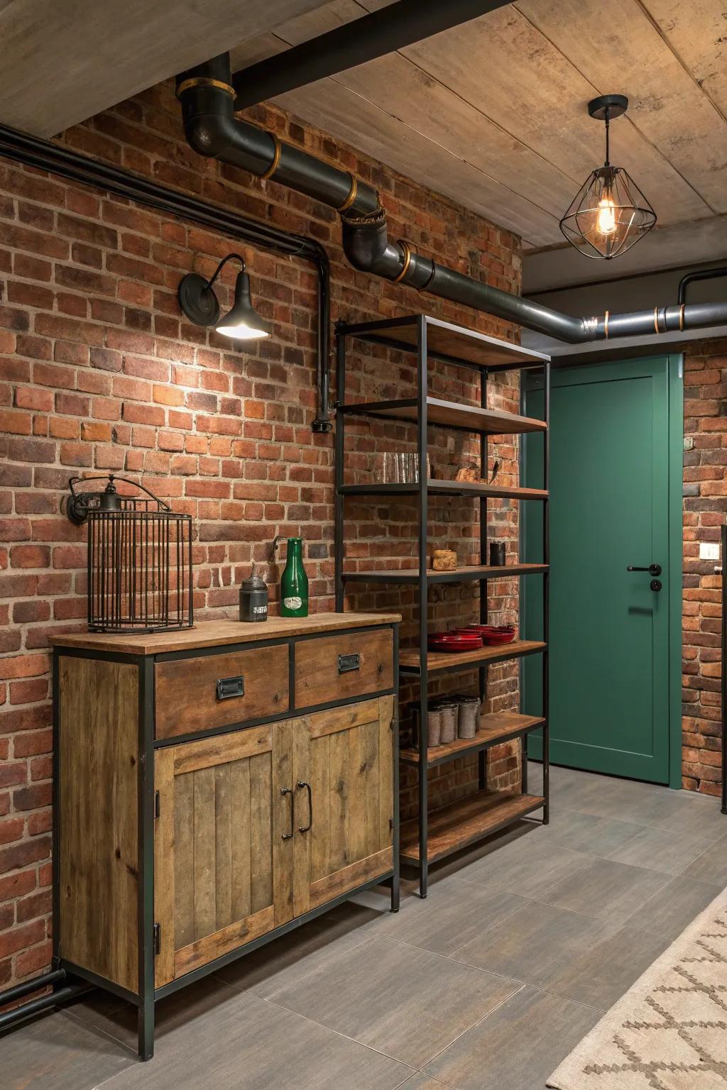 Combine brick and industrial elements for a chic, urban retreat.