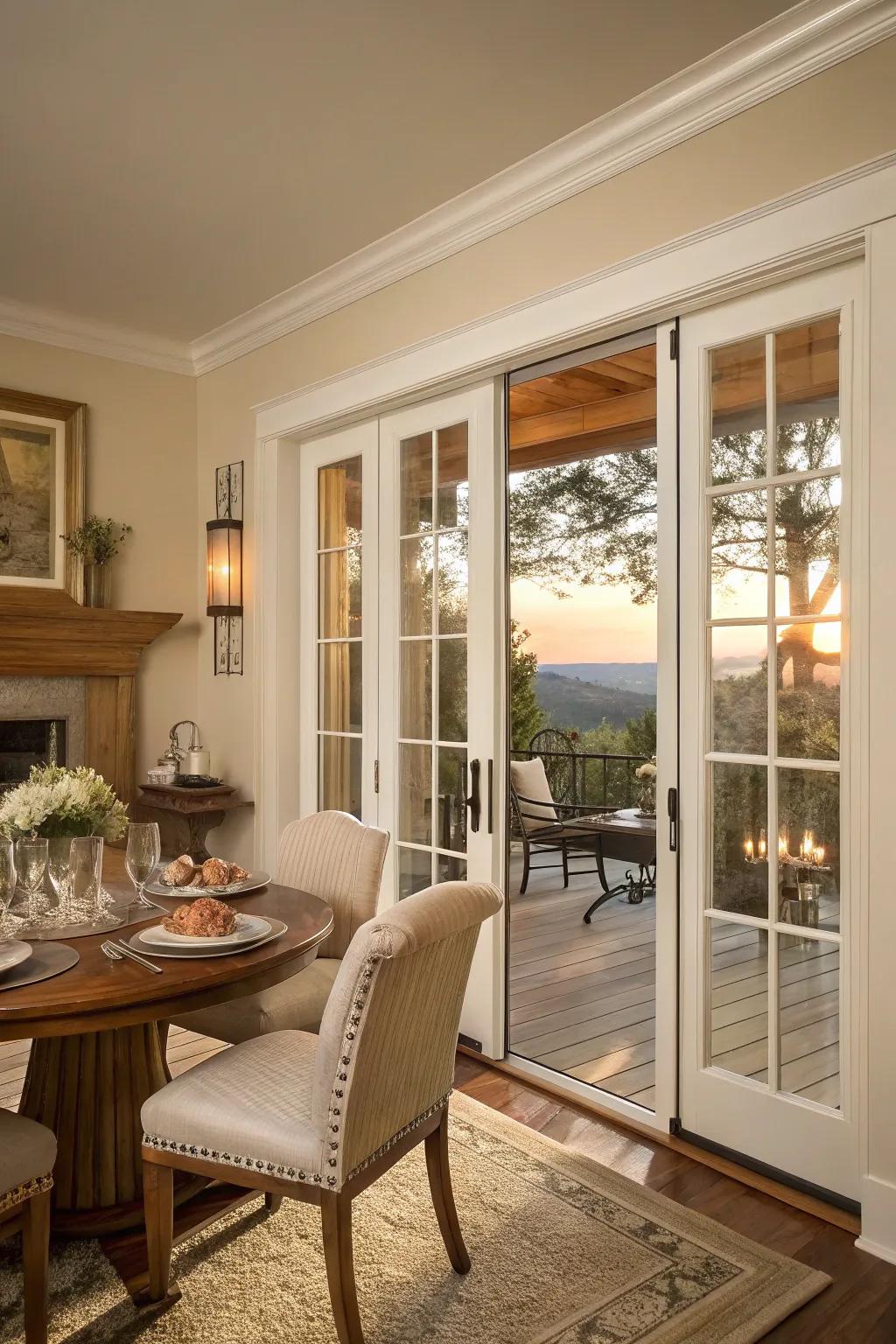 French doors add a touch of classic sophistication, making any room feel like a retreat.