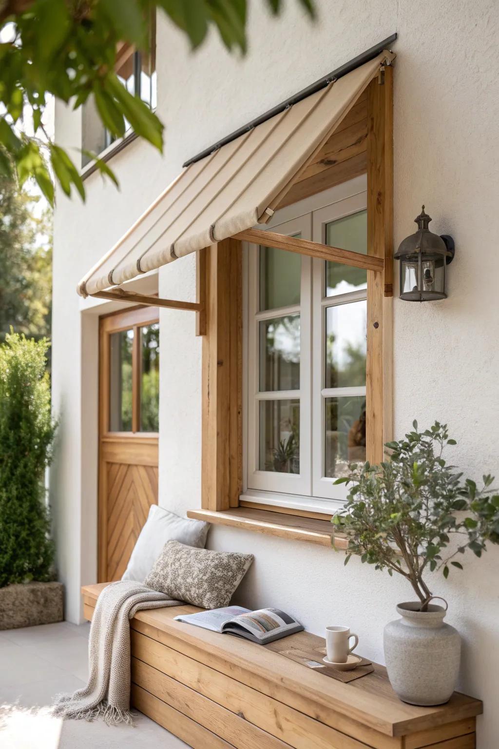 Customize your space with DIY wooden awnings tailored to your style.