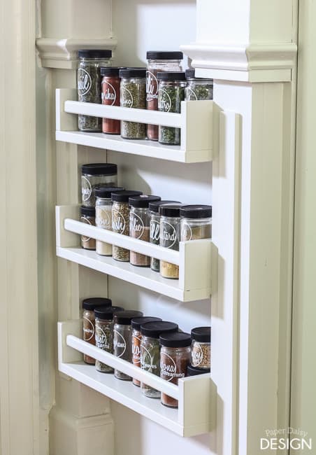 Easy Built-in Spice Rack {Bekvam Ikea Hack} - Deeply Southern Home